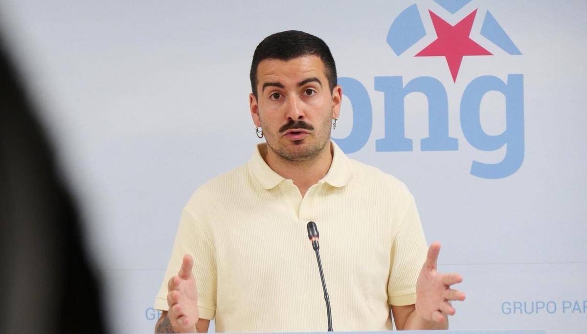 El diputado del BNG Daniel Castro
