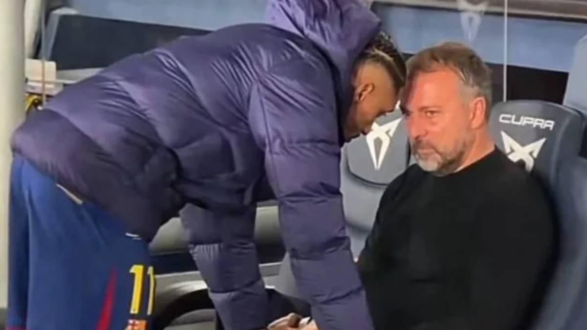 Flick explica la imagen del banquillo tras el Alavés: "Fue por la roja a Marcus, tengo fuerzas para la temporada"