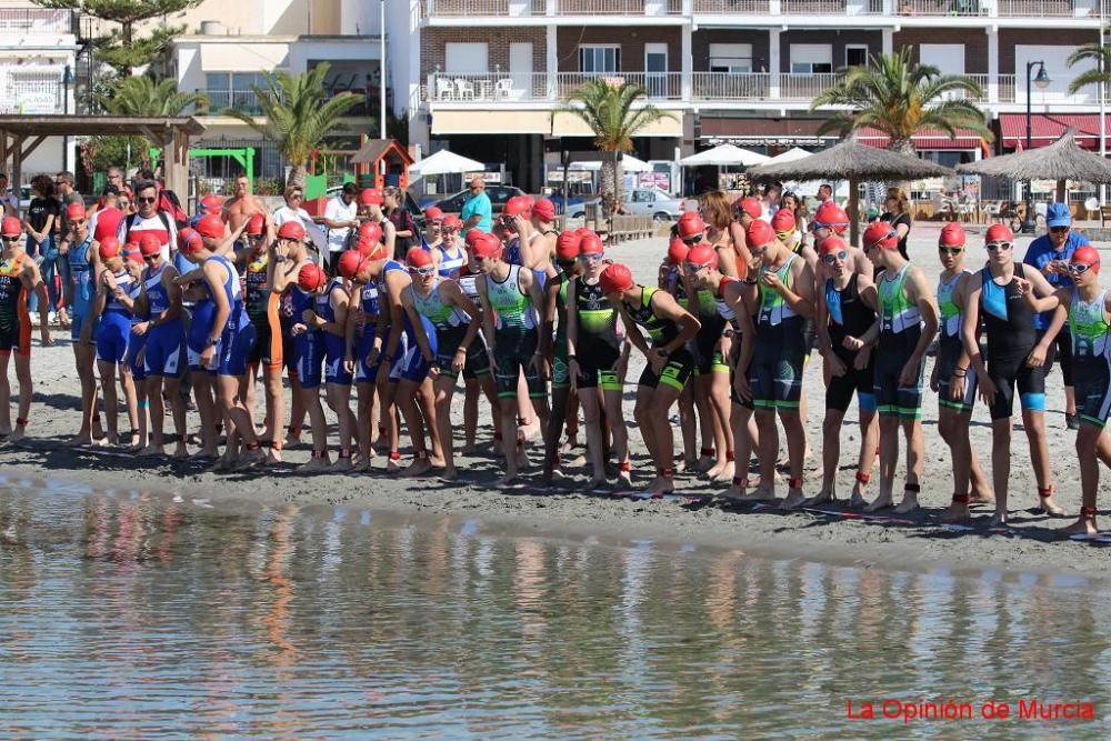 Final de triatlón de Deporte en Edad Escolar