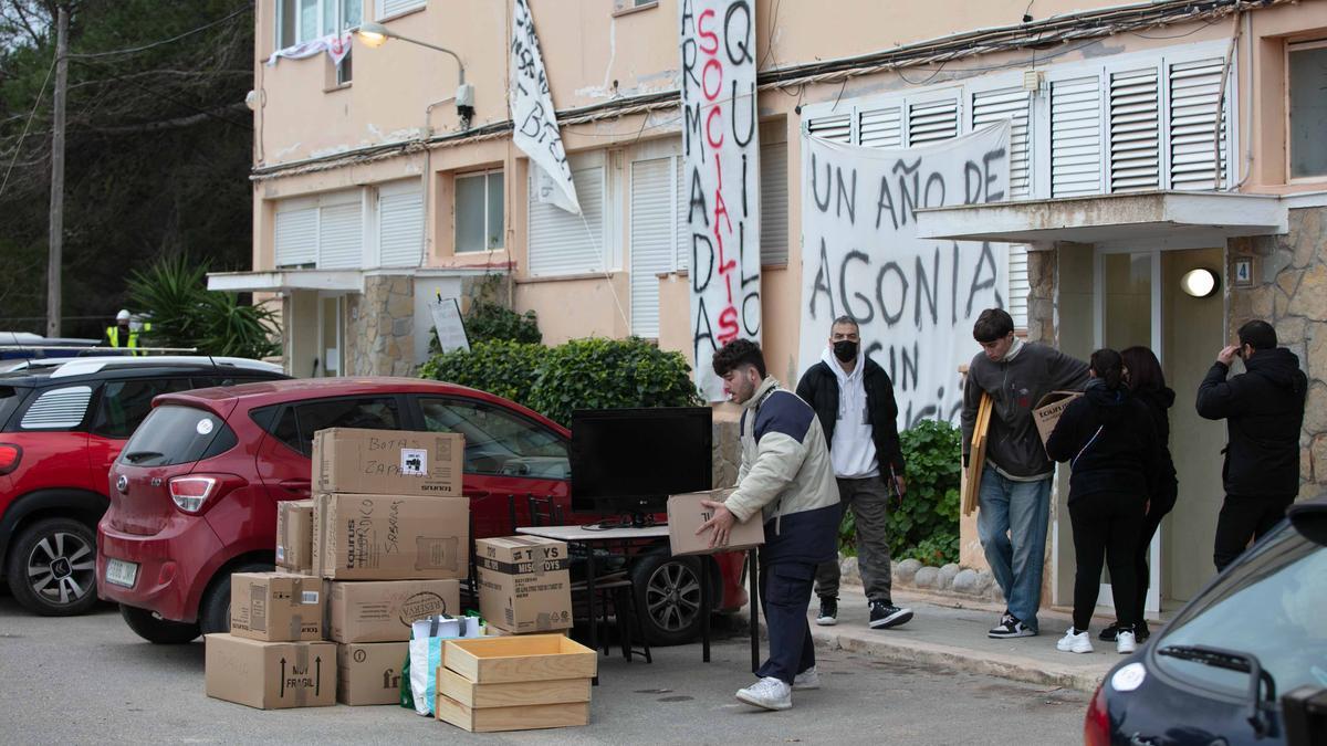 Desalojo de los vecinos del Don Pepe