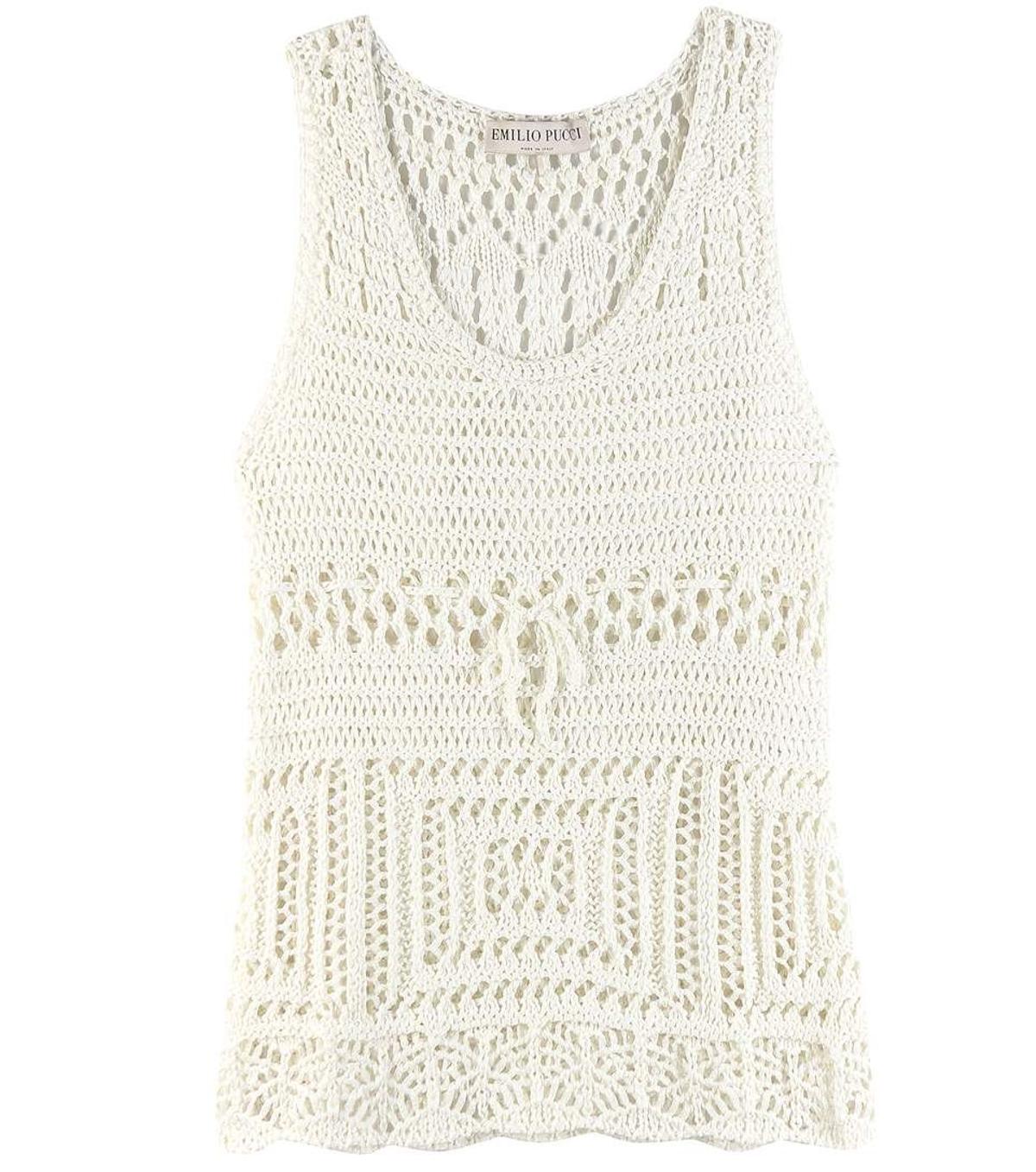 Los mejores looks playeros: top de crochet