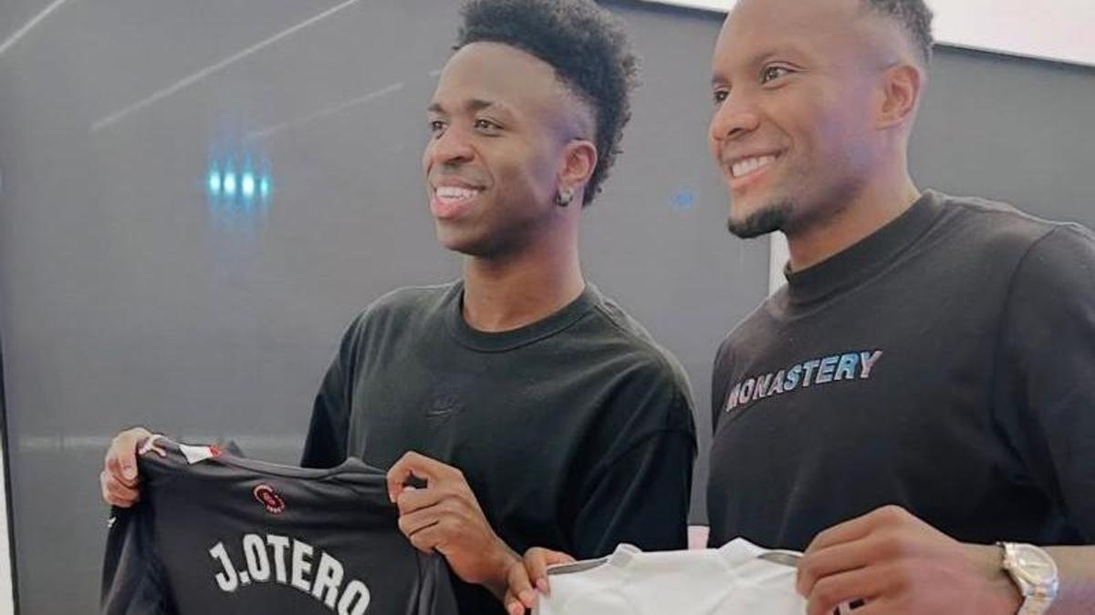 Vinicius Júnior y Juan Otero.