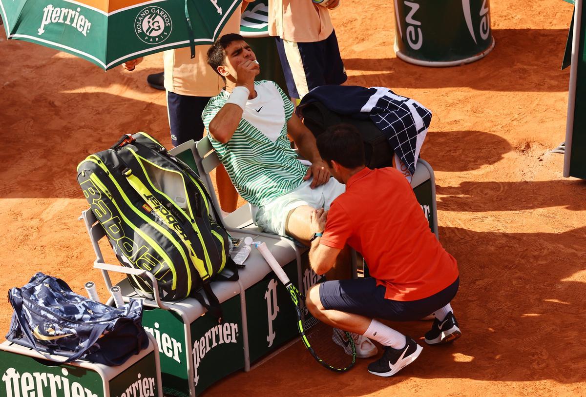 Roland Garros: Carlos Alcaraz - Novak Djokovic, en imágenes