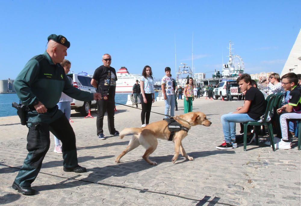 Simulacro en el puerto de Málaga