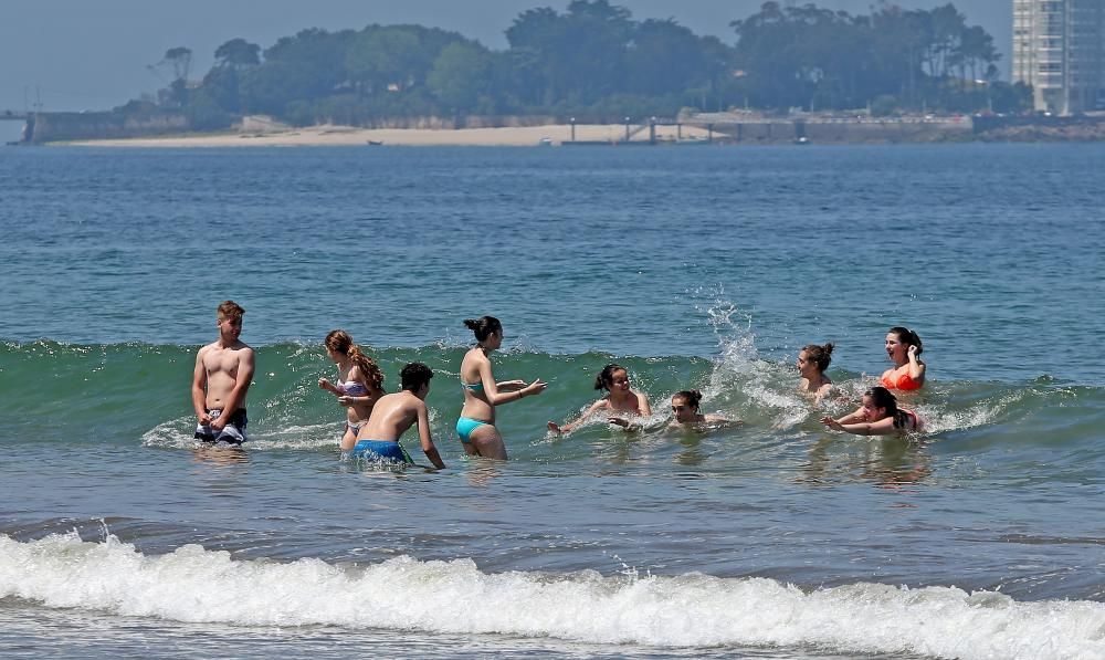 El agua de la ría de Vigo se caldea