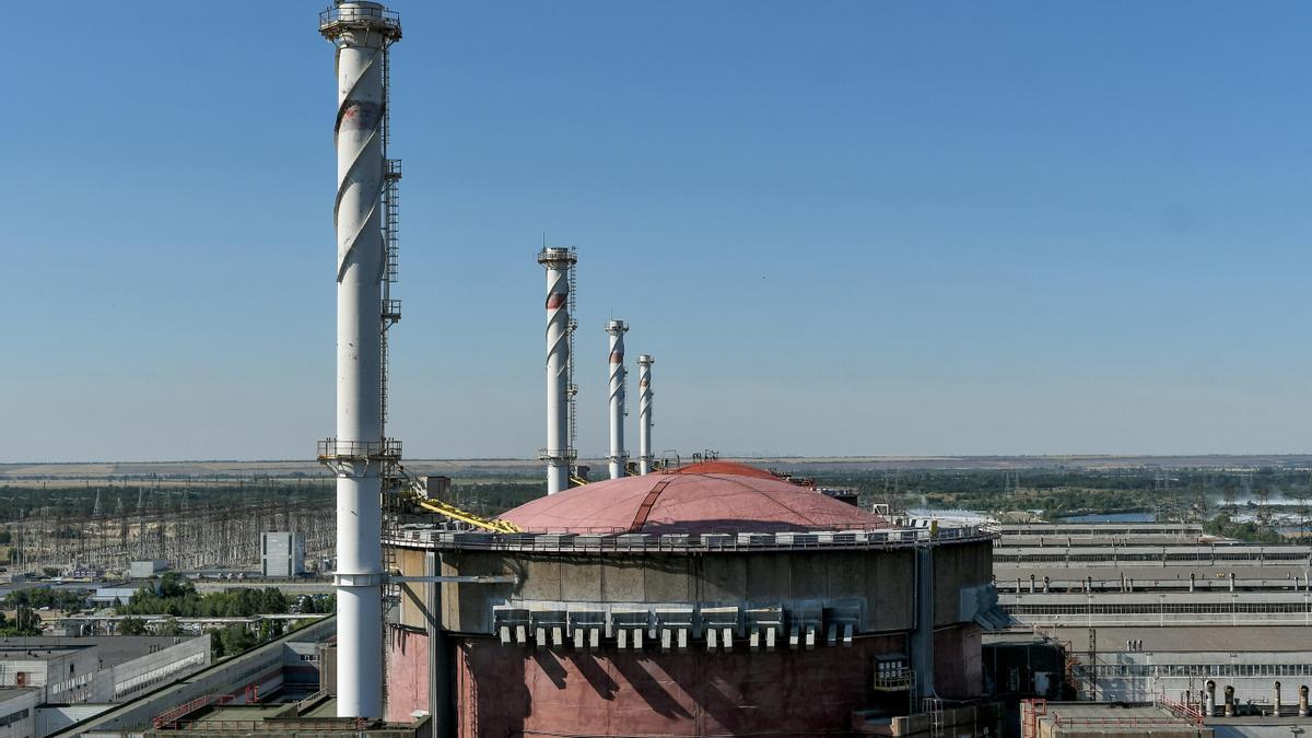 Vista de un reactor en la central nuclear de Zaporiyia, en Ucrania.