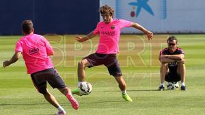 El entrenamiento del Barça, en imágenes