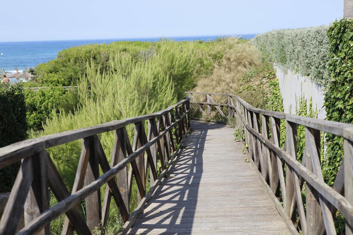 Der als "Sendero Azul" ausgezeichnete Spazierweg Es Comú de Muro.