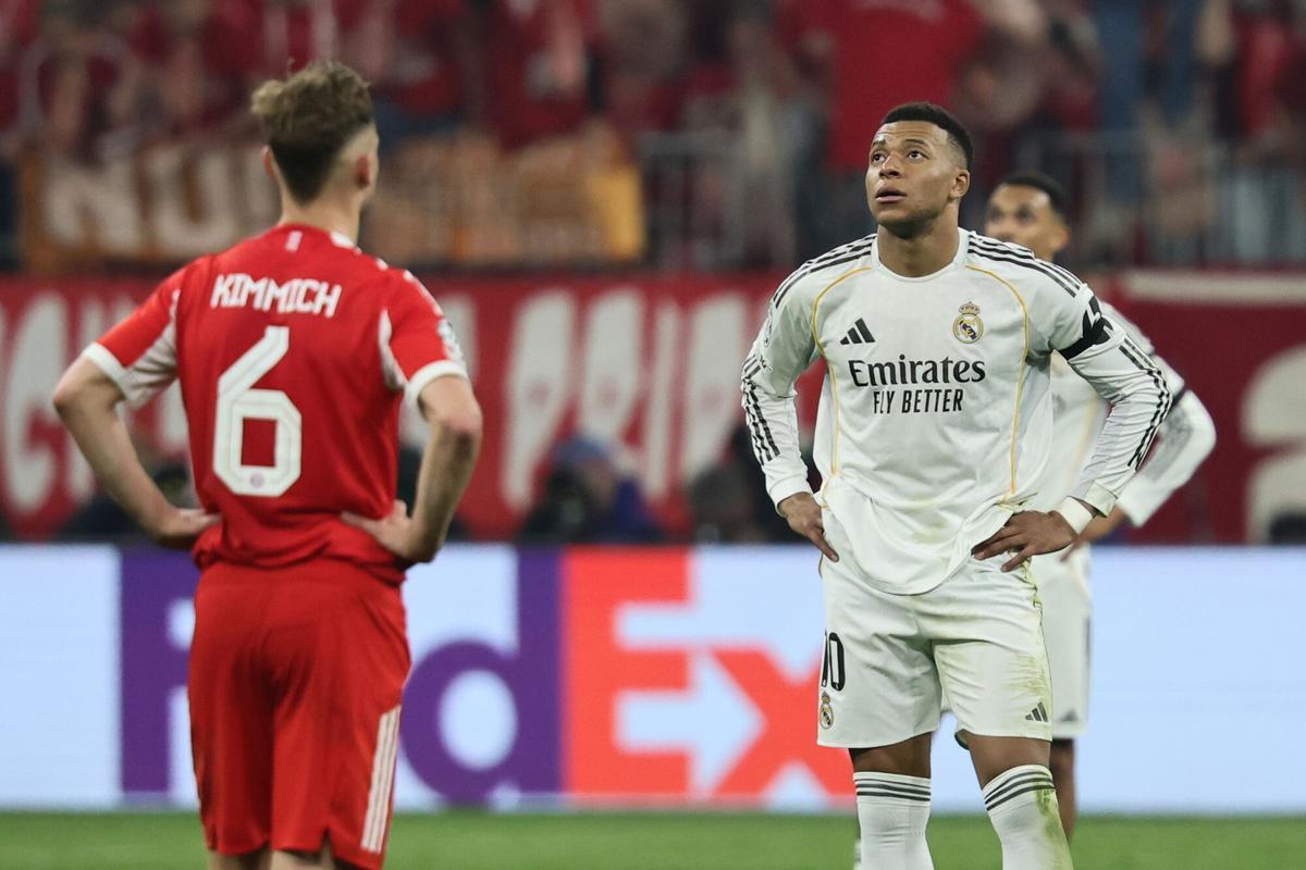 Mbappé sufrió un duro revés ante el Bayern de Múnich