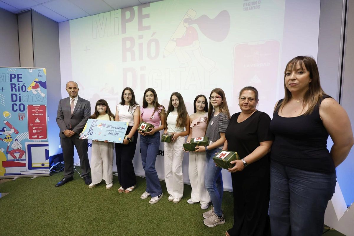 El colegio El OPE de Archena se impuso en una de las categorías de mejor edición digital.
