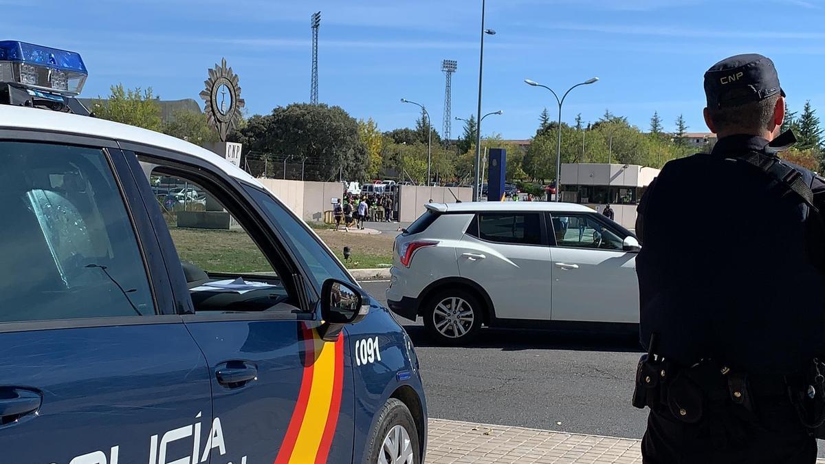 Un agente de la Policía Nacional.