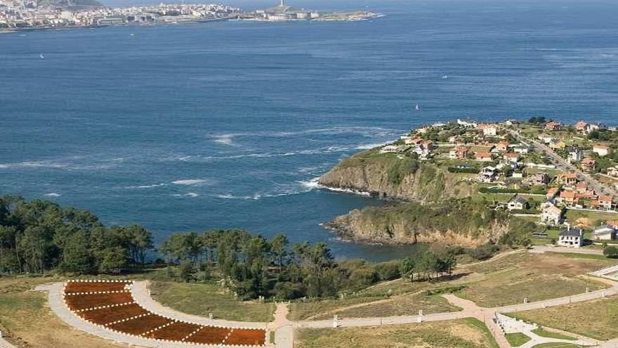 Algunas de las parcelas que posee el Concello en Canide.