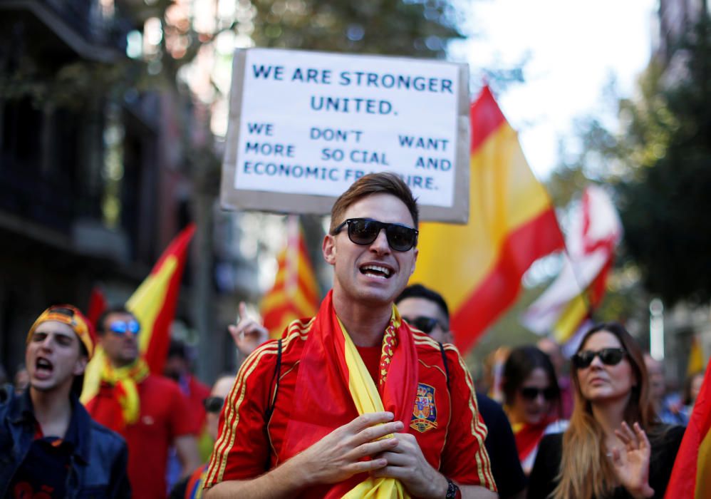 Manifestación en Barcelona por la unidad de España