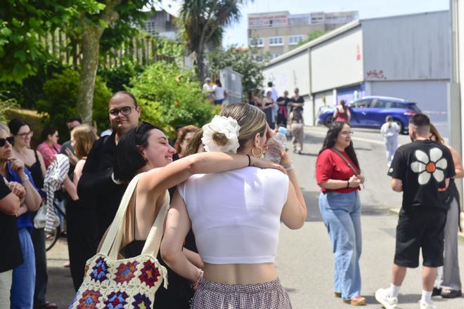 Aspirantes a docentes de Infantil se enfrentan a la oposición en el instituto Monelos, en A Coruña