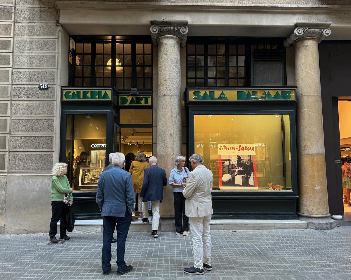 La Sala Dalmau, instantes antes de la inauguración.
