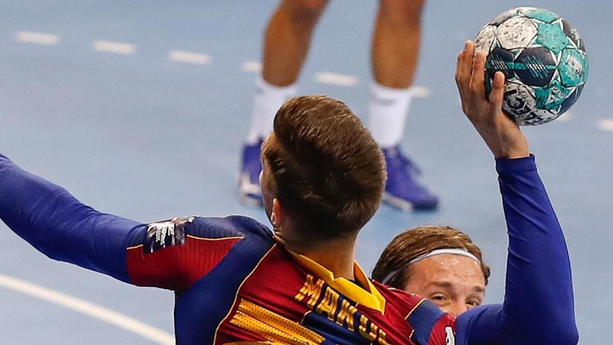 Imagen del Barça - Veszprem de la Champions de Balonmano