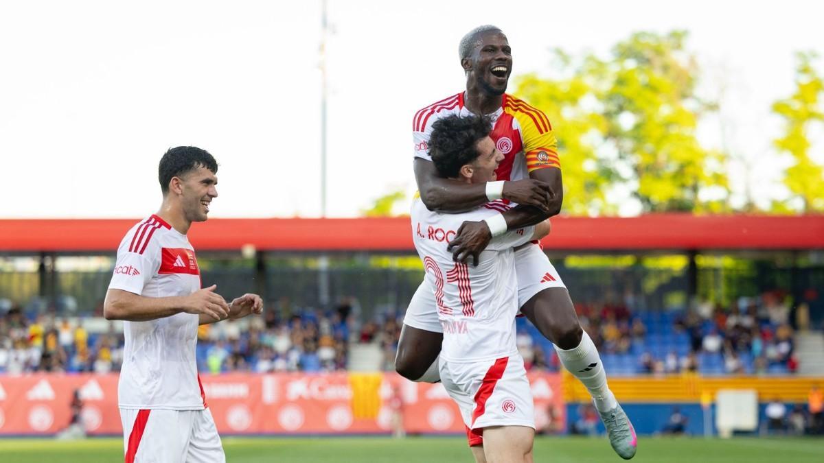 Catalunya celebró su tanto ante Costa Rica