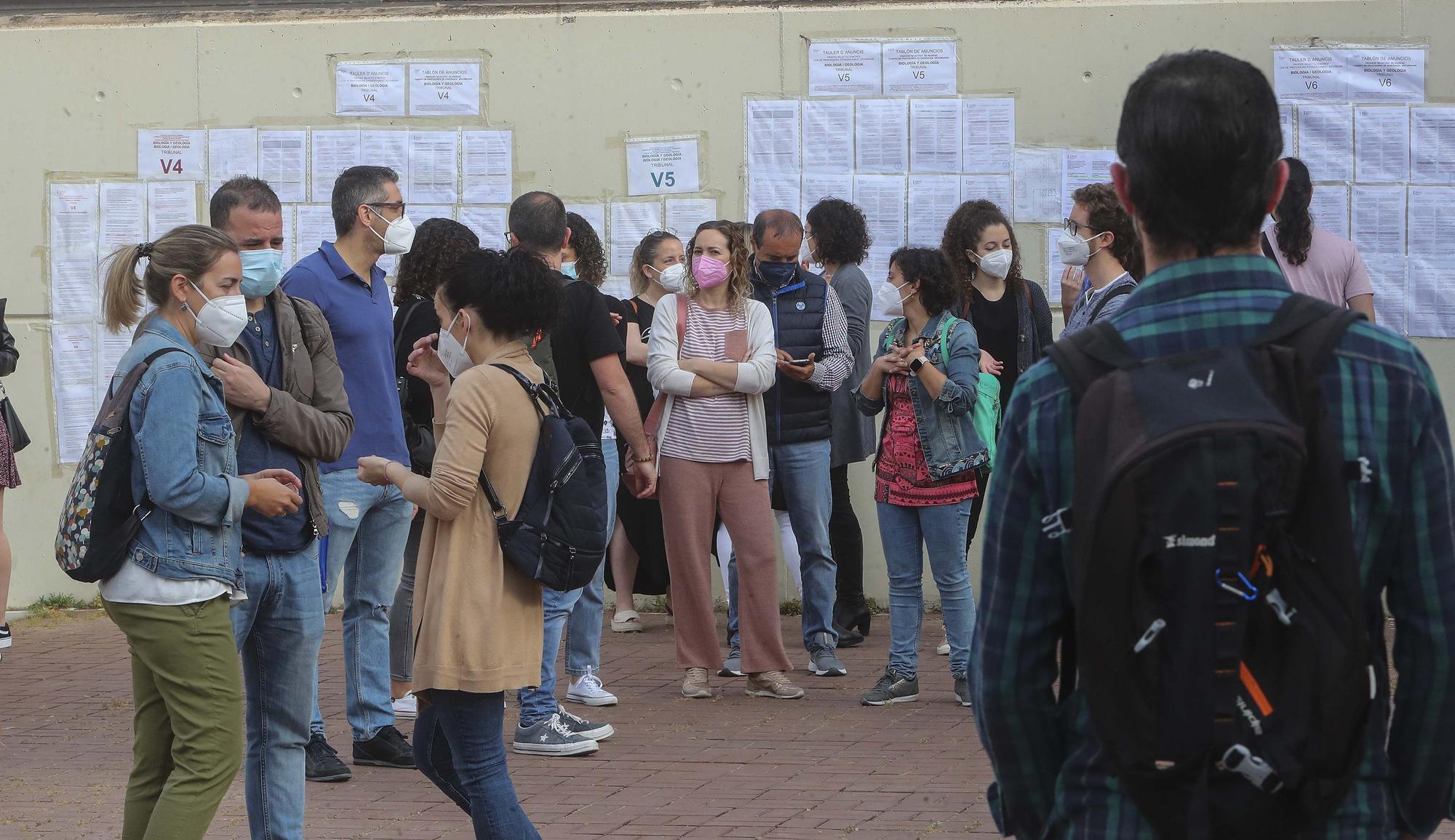 Así ha sido el examen de oposiciones a maestros de secundaria en el IES de Benicalap