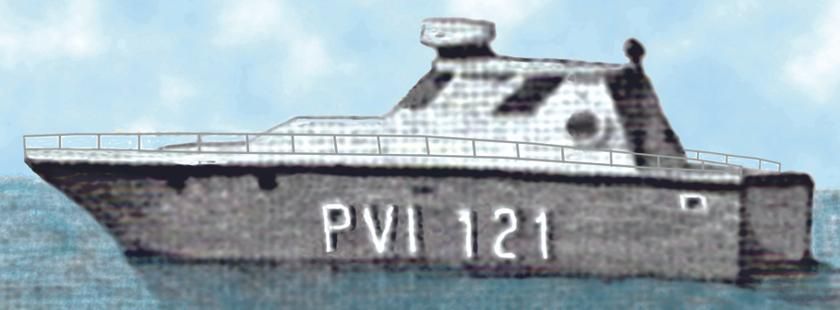 A patrulleira de vixilancia "PVI 121 1982".