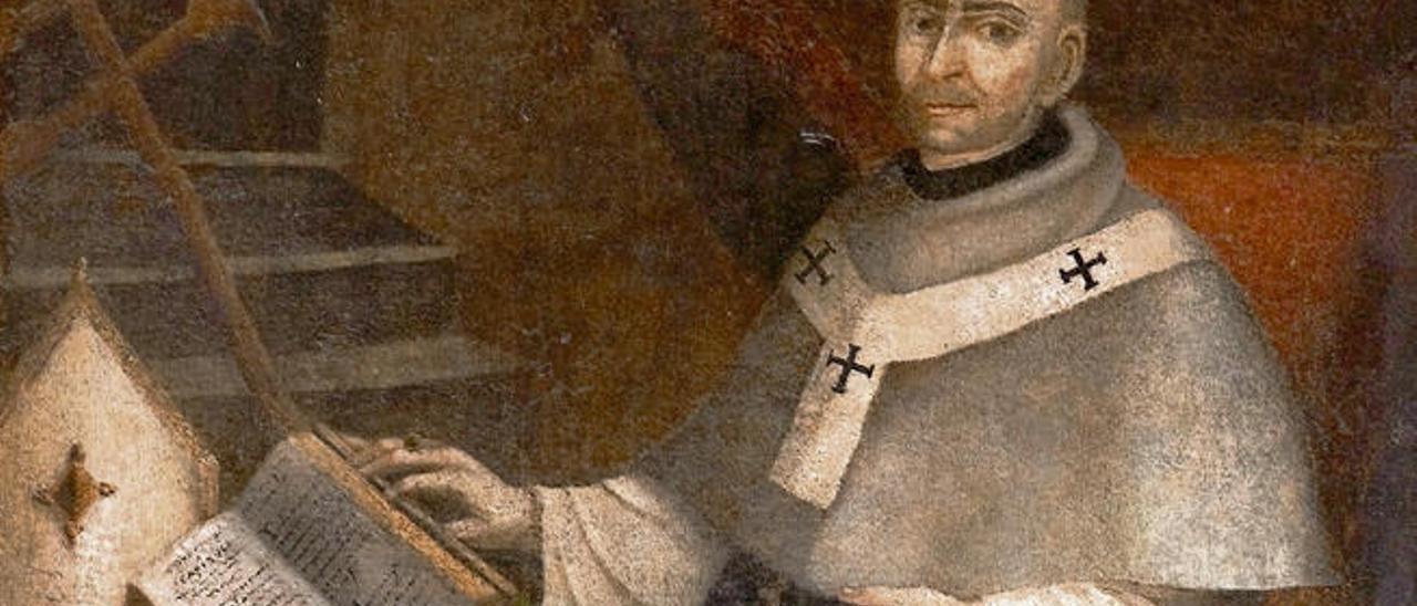 Fray Juan de Alzolarás, en un cuadro del siglo XVI