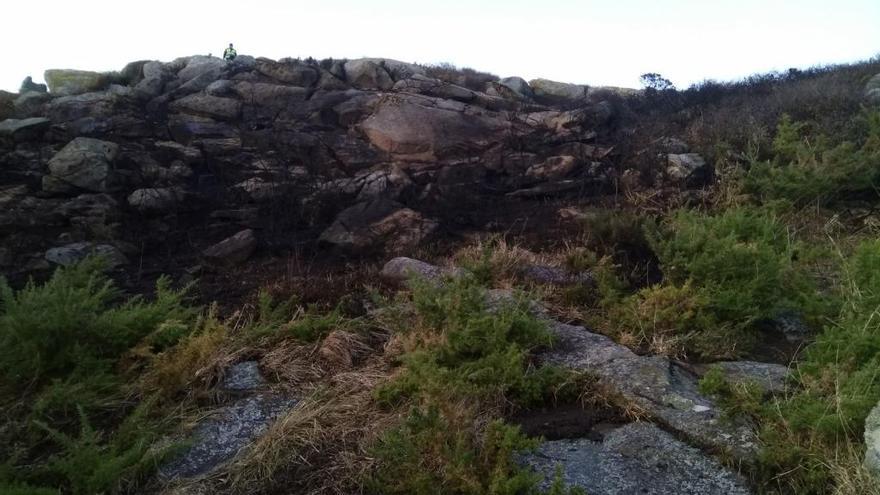 Así quedó la zona afectada por el incendio