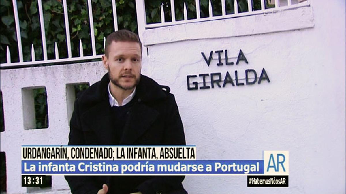 Un reportero se desplazó a Villa Giralda, en Estoril (’Ana Rosa’, T-5).