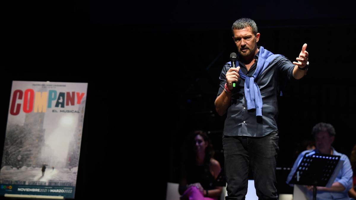 Antonio Banderas presenta el musical 'Company' en el Teatro Soho CaixaBank.