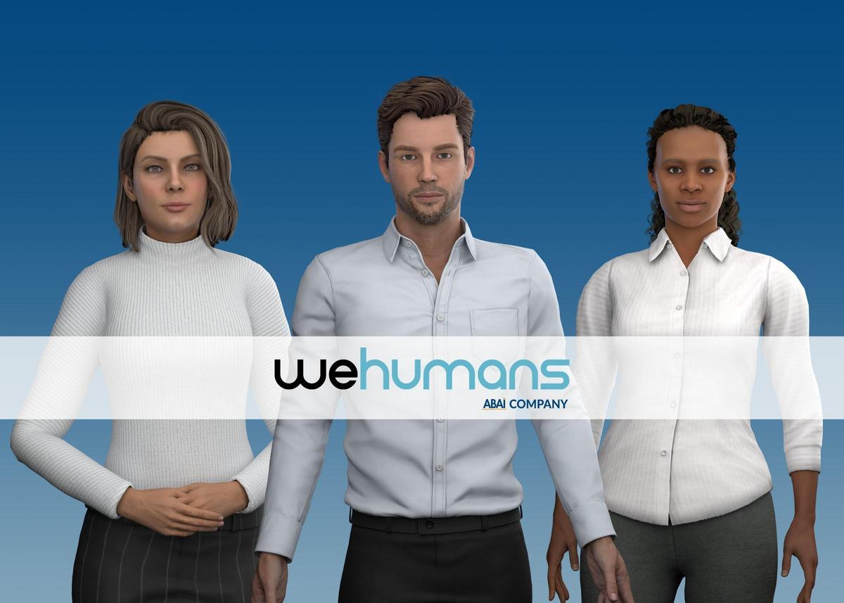 Modelos de humanos digitales creados por WeHumans.