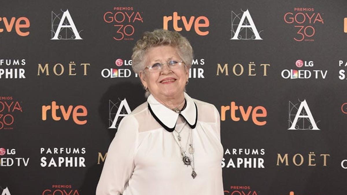 Pilar Bardem, en la alfombra roja de los Goya 2016.