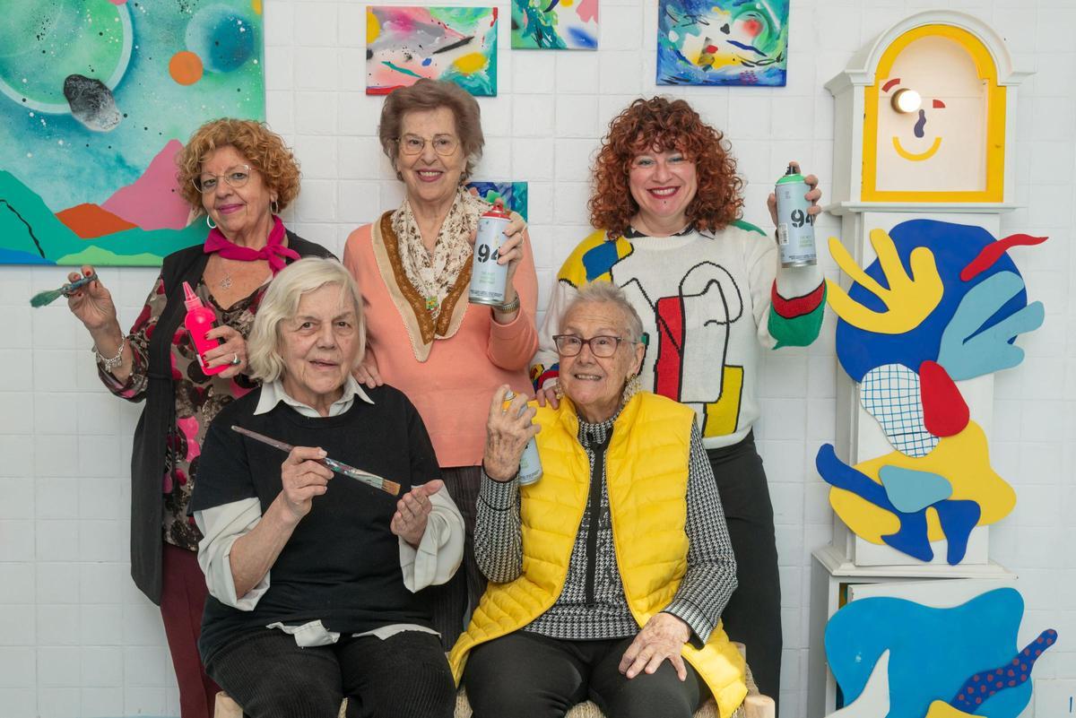 Las abuelas grafiteras, protagonistas de una de las intervenciones más emotivas de CALLE’26.