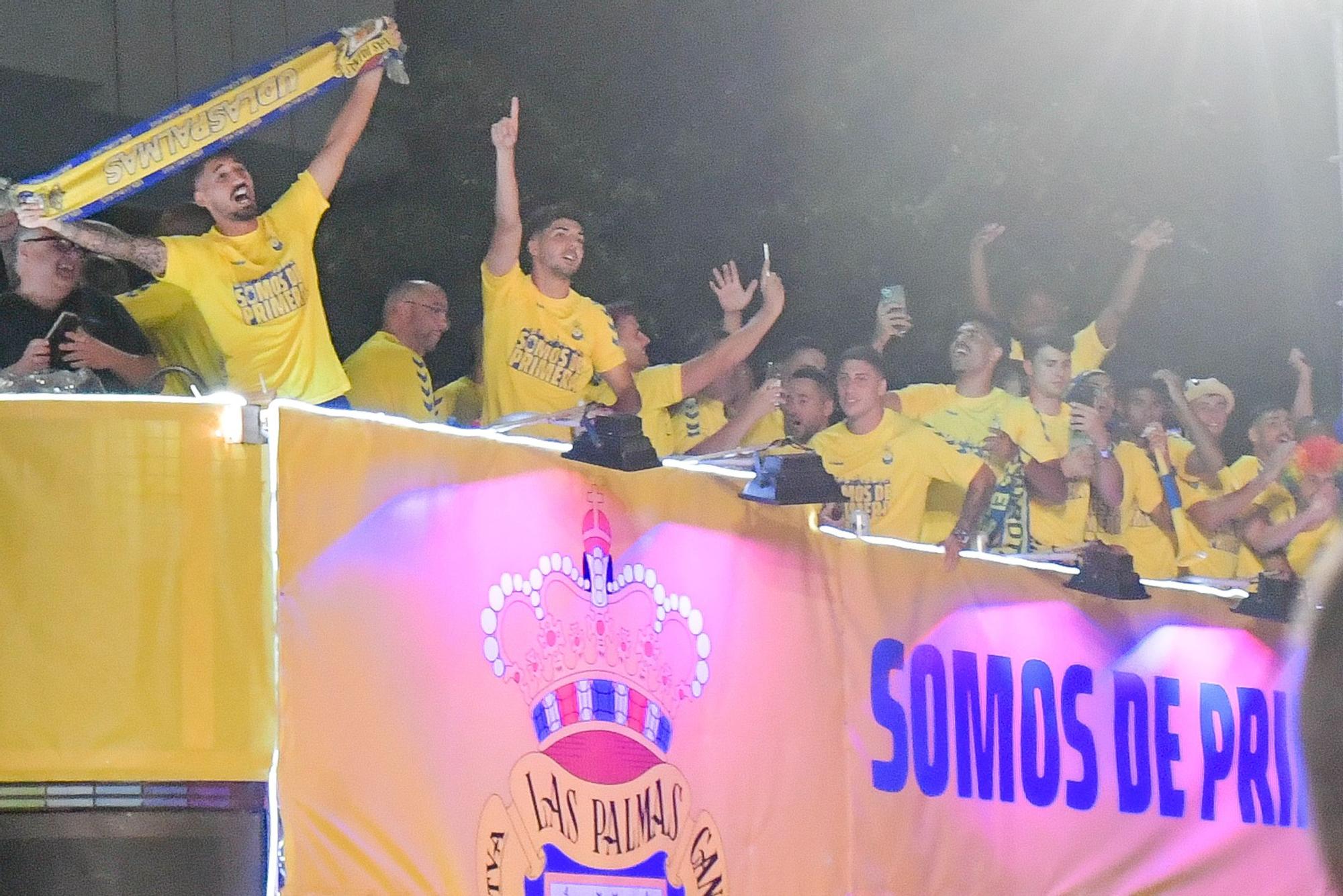 Así fue la celebración por el ascenso de la UD Las Palmas en Mesa y López