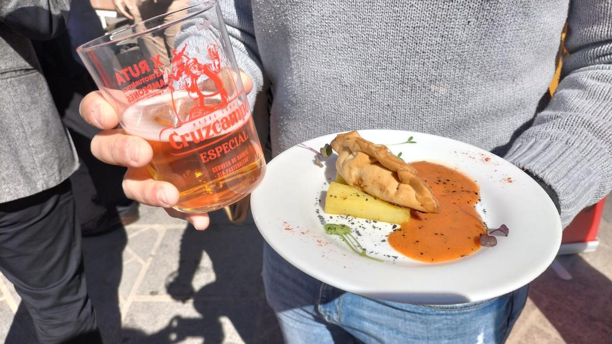 Una de las tapas participantes en la ruta de la tapa de Antequera.