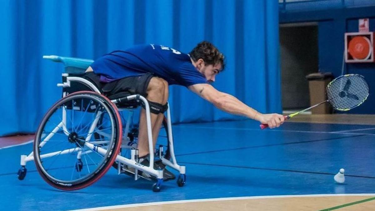 Rubén Nova, durante un entrenamiento.