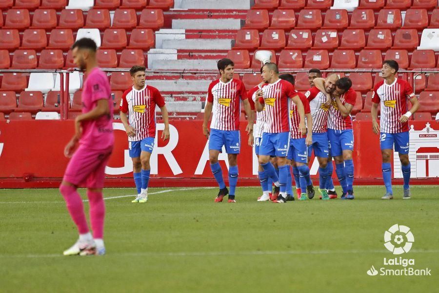 Partido del Sporting y el Málaga CF de la Liga SmartBank.