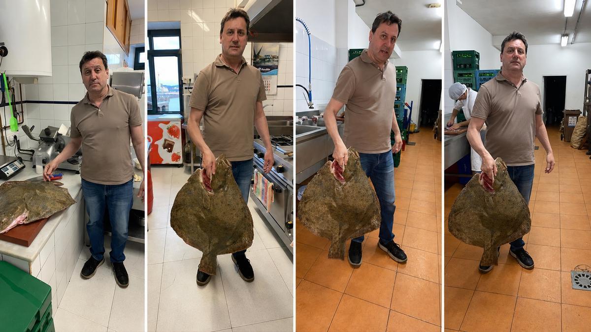 El rodaballo, en manos de Roberto Cristóbal.