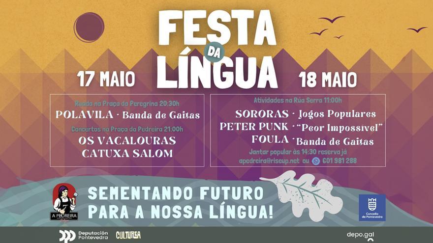 A “Festa da Lingua” de Pontevedra promete diversión a esgalla no Día das Letras Galegas