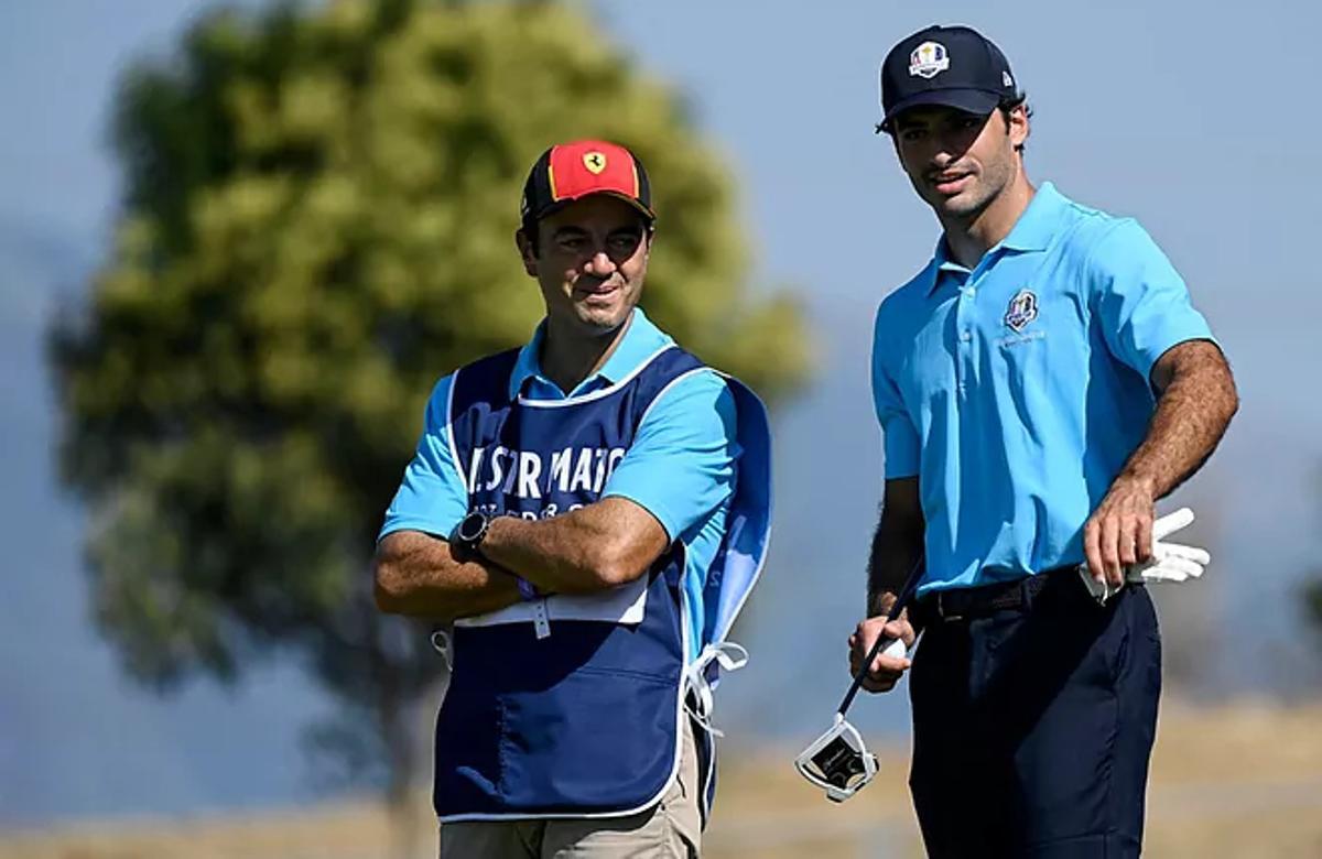 Carlos Sainz durante el All Star Match de la Ryder Cup