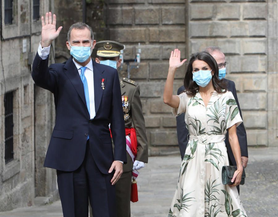 Don Felipe y Doña Letizia se unen a los actos del Día de Galicia en la catedral compostelana.