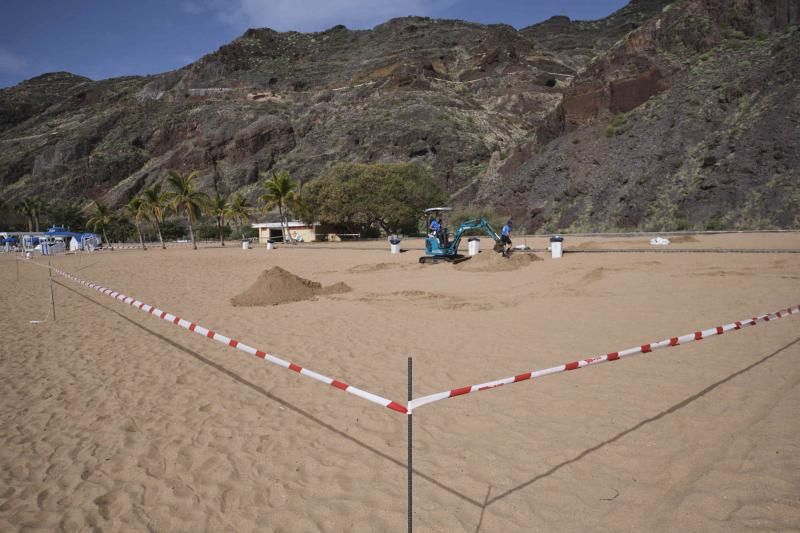 Instalación de la primera zona deportiva Teresitas