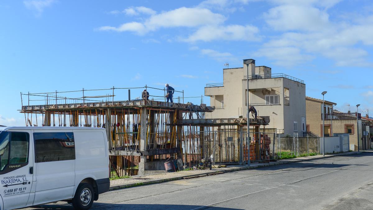 Vivienda en construcción en Ciudad Jardín.