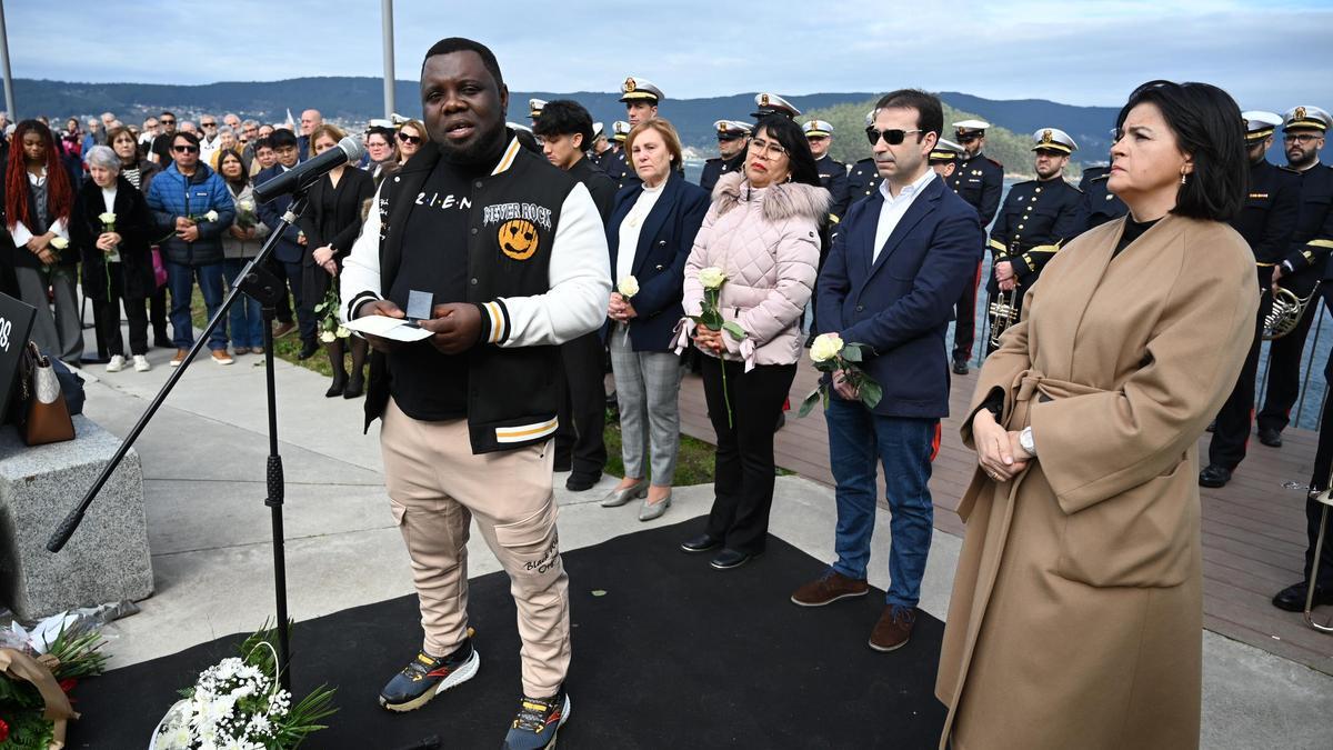 Homenaje por el tercer aniversario de los marineros fallecidos en el naufragio del 'Villa de Pitanxo'.