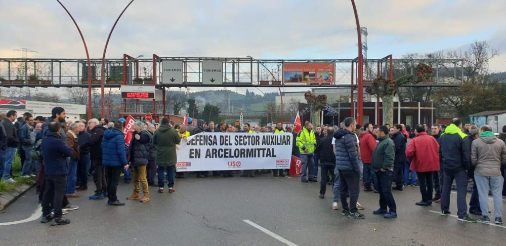 Protesta de los empleados de las auxiliares de Arc