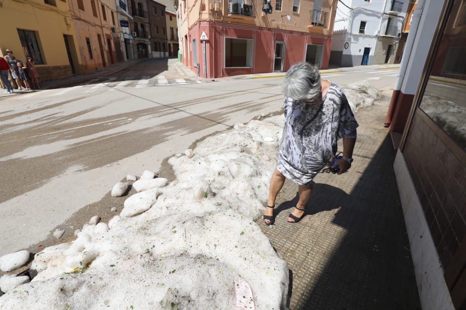 Efectos de la granizada en Andorra