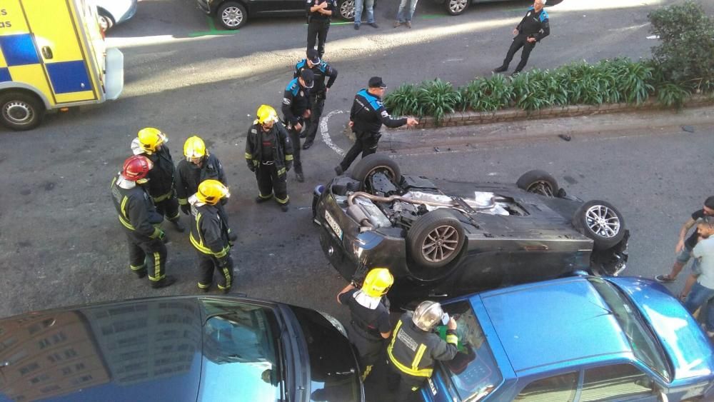 Accidente en la calle Orzán