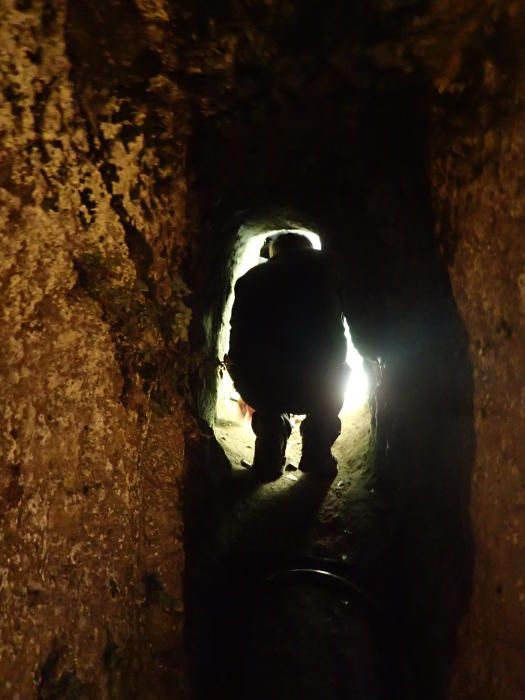 Un túnel en el centro de Vigo: la galería del castillo de San Sebastián