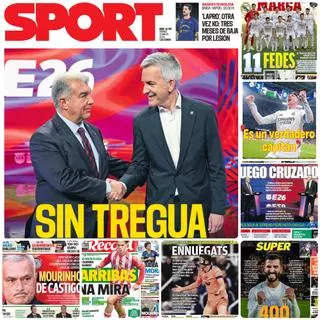El debate entre Laporta y Font, protagonista de las portadas