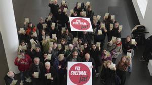 Protesta del món de l’art per obtenir un IVA reduït