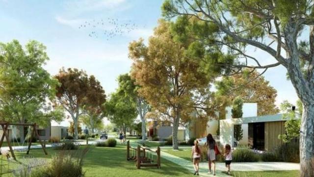 Recreación incluida en el proyecto de uno de los sectores de la urbanización de O Carballo.  |  // LOC