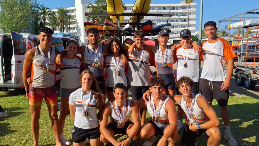 El CNSA arrasa en el Campeonato de Balears de Sprint Olímpico de Piragüismo, con 13 de 15 medallas en Júnior