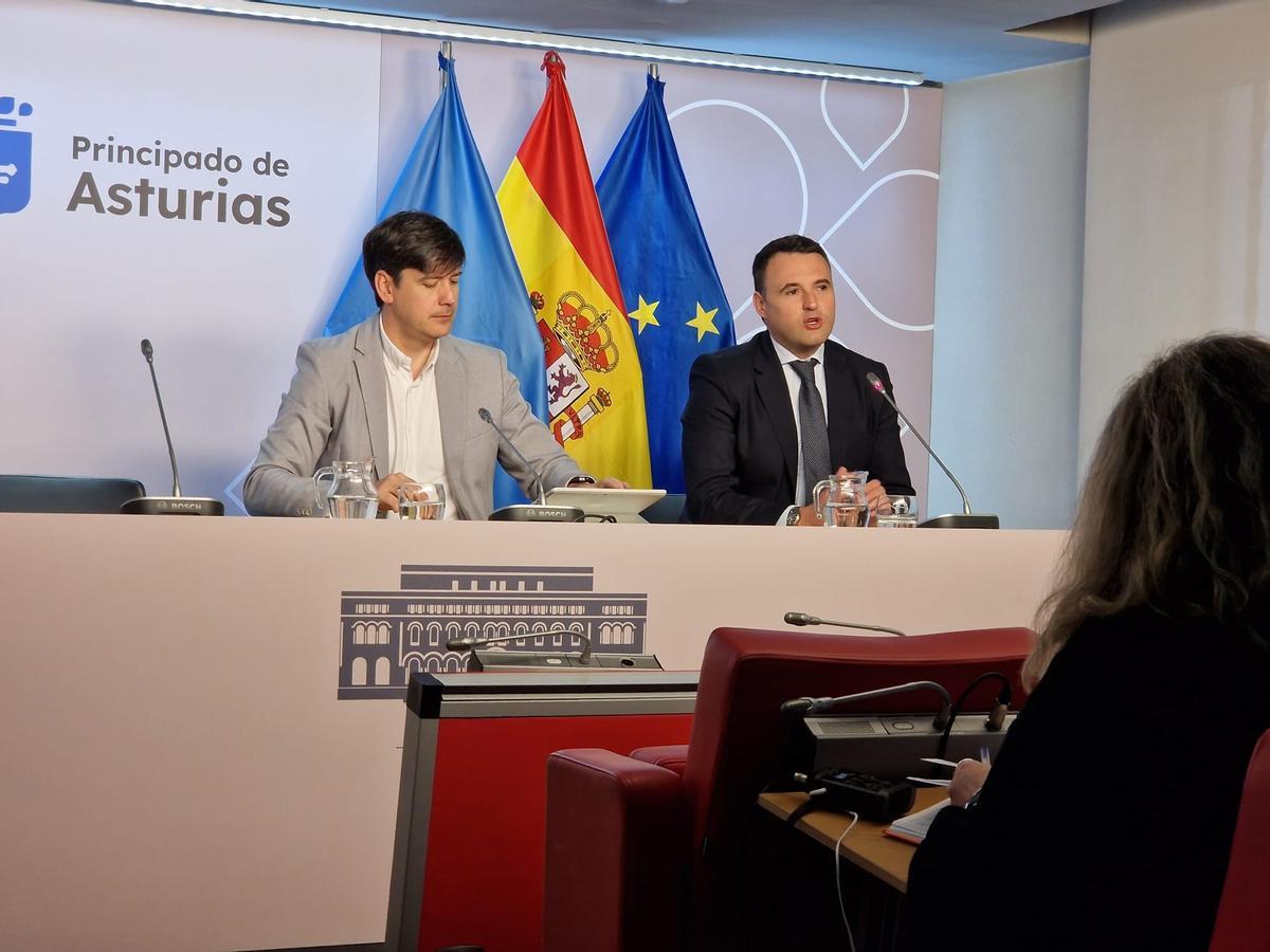 Borja Sánchez y Guillermo Peláez, en el Principado.